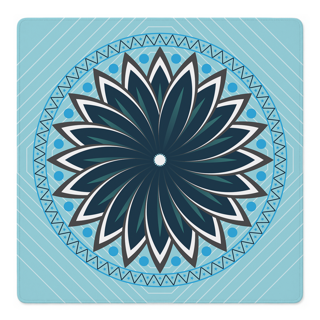Mahjong by SI™ Knowledge is Flower | Blue Mahjong Mat