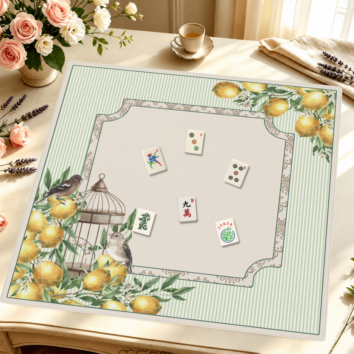 Mahjong by SI™ Limoncello Garden Mahjong Mat