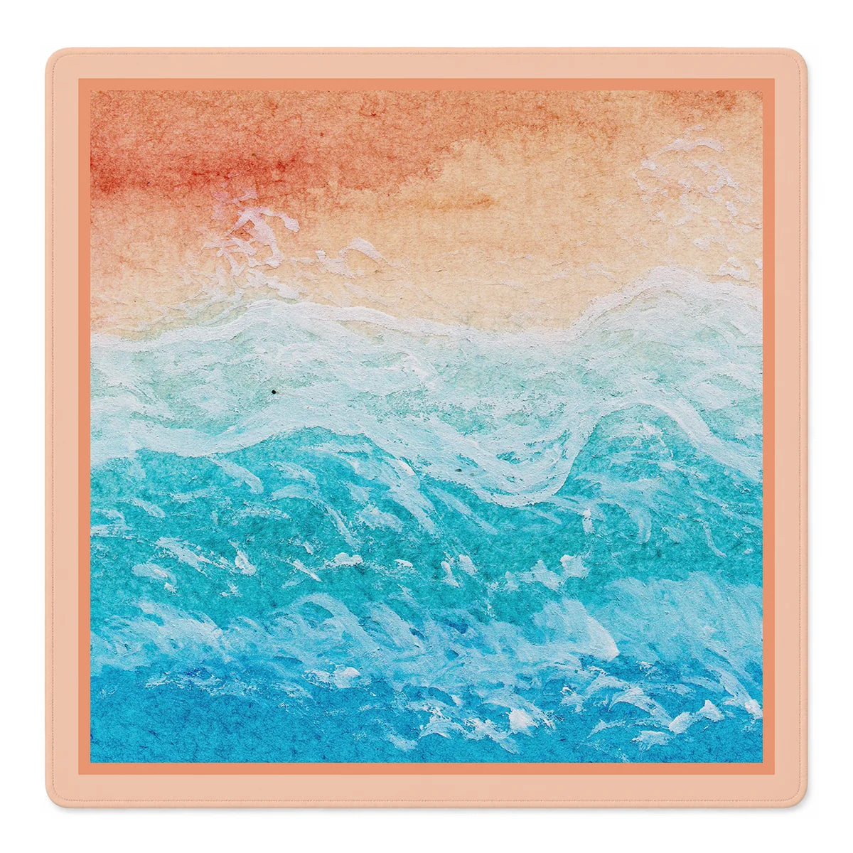 Peachy Beachy Keen  |  33"x 33" SI Signature™ faux leather