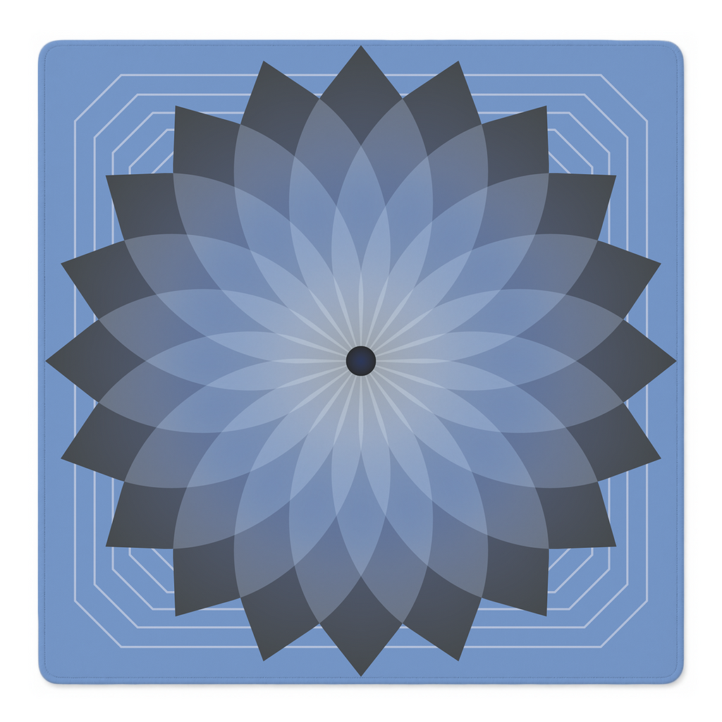 Mahjong by SI™ Eternal Mandala | Blue Mahjong Mat