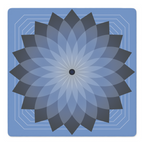 Mahjong by SI™ Eternal Mandala | Blue Mahjong Mat