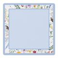 Petal Pushers Blue Border mahjong mat by Mahjong by SI