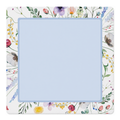 Petal Pushers Blue Square mahjong mat by Mahjong by SI