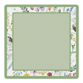 Petal Pushers Green Border mahjong mat by Mahjong by SI