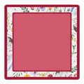 Petal Pushers Red Border mahjong mat by Mahjong by SI