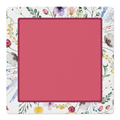 Petal Pushers Red Square mahjong mat by Mahjong by SI