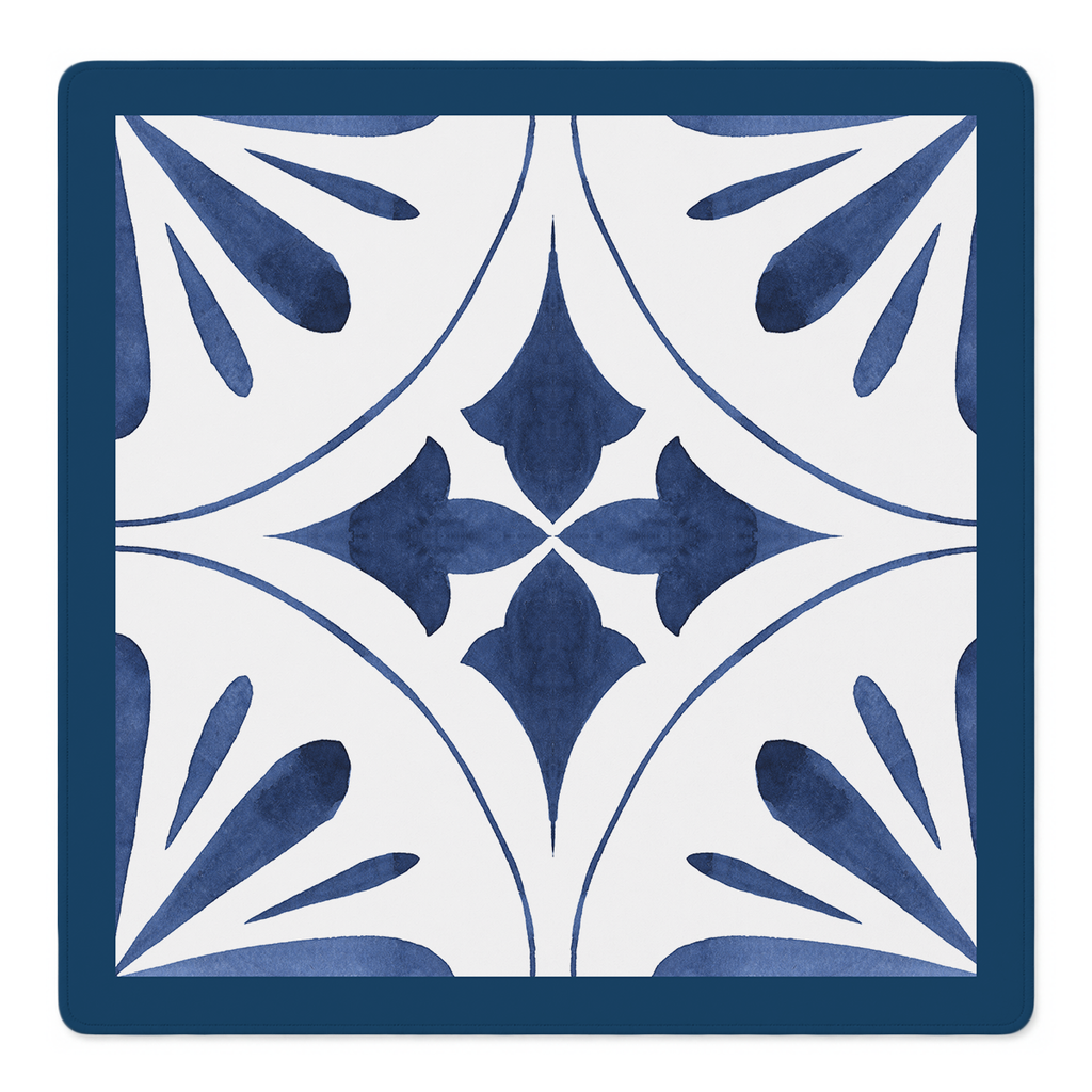 Point Taken Blue mahjong mat by Mahjong by SI