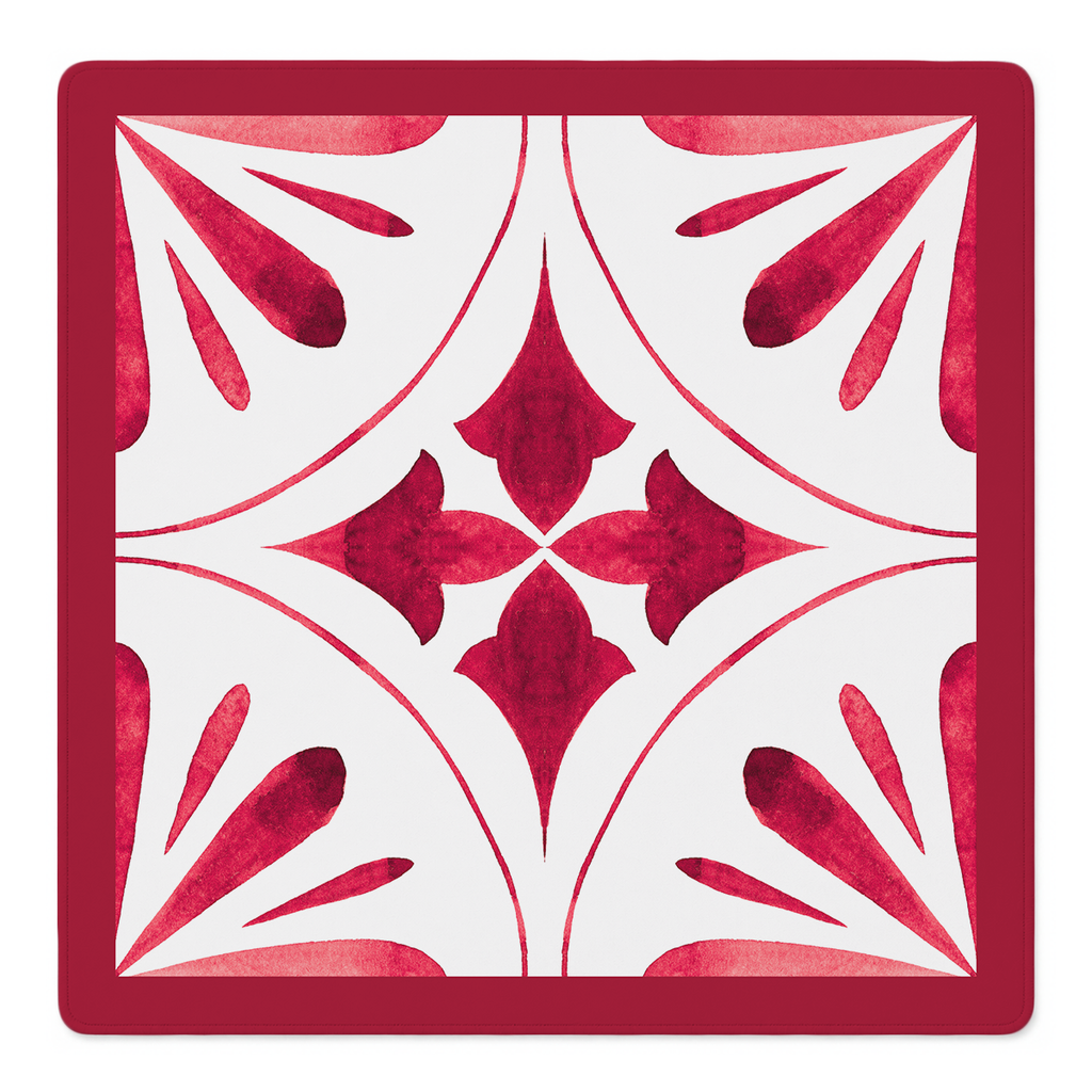 Point Taken Red mahjong mat by Mahjong by SI