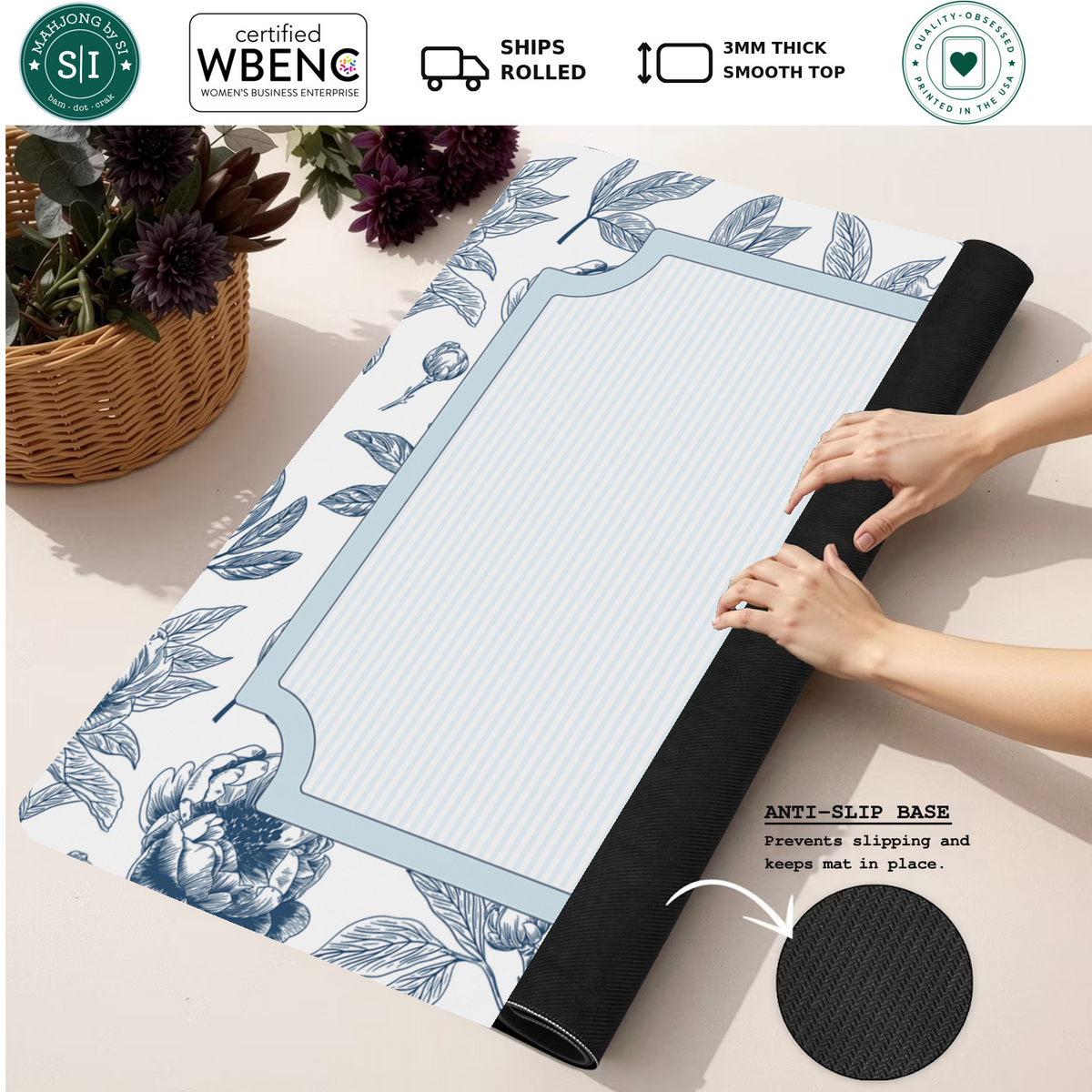 Mahjong by SI™ Porcelain Daydream Mahjong Mat