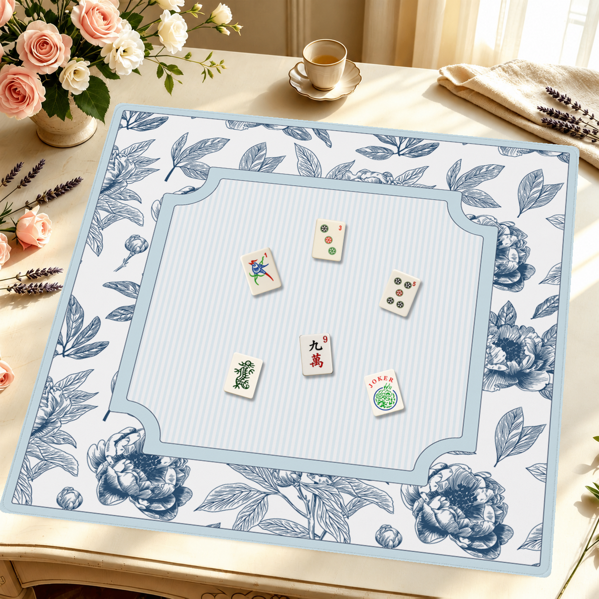 Mahjong by SI™ Porcelain Daydream Mahjong Mat
