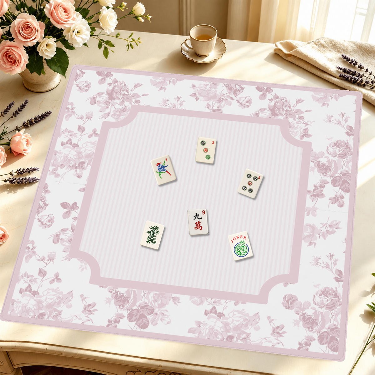 Mahjong by SI™ Princhie’s Haven | Pink Mahjong Mat
