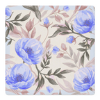 Rose Garden Blue mahjong mat by Mahjong by SI