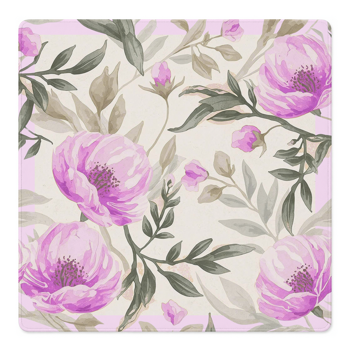 Rose Garden Pink mahjong mat by Mahjong by SI