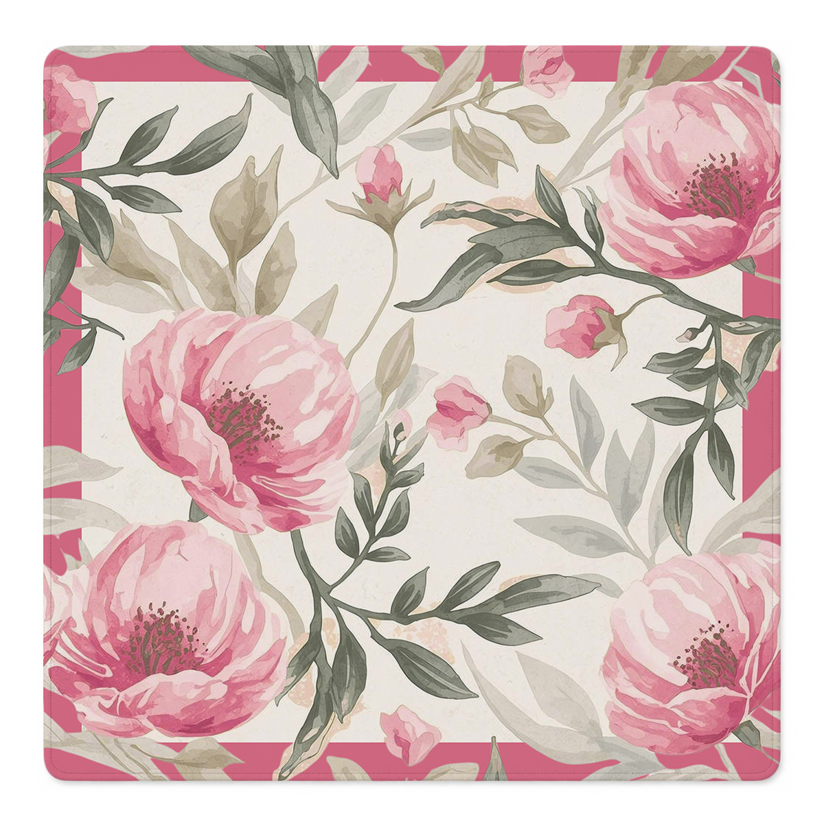 Rose Garden Red mahjong mat by Mahjong by SI