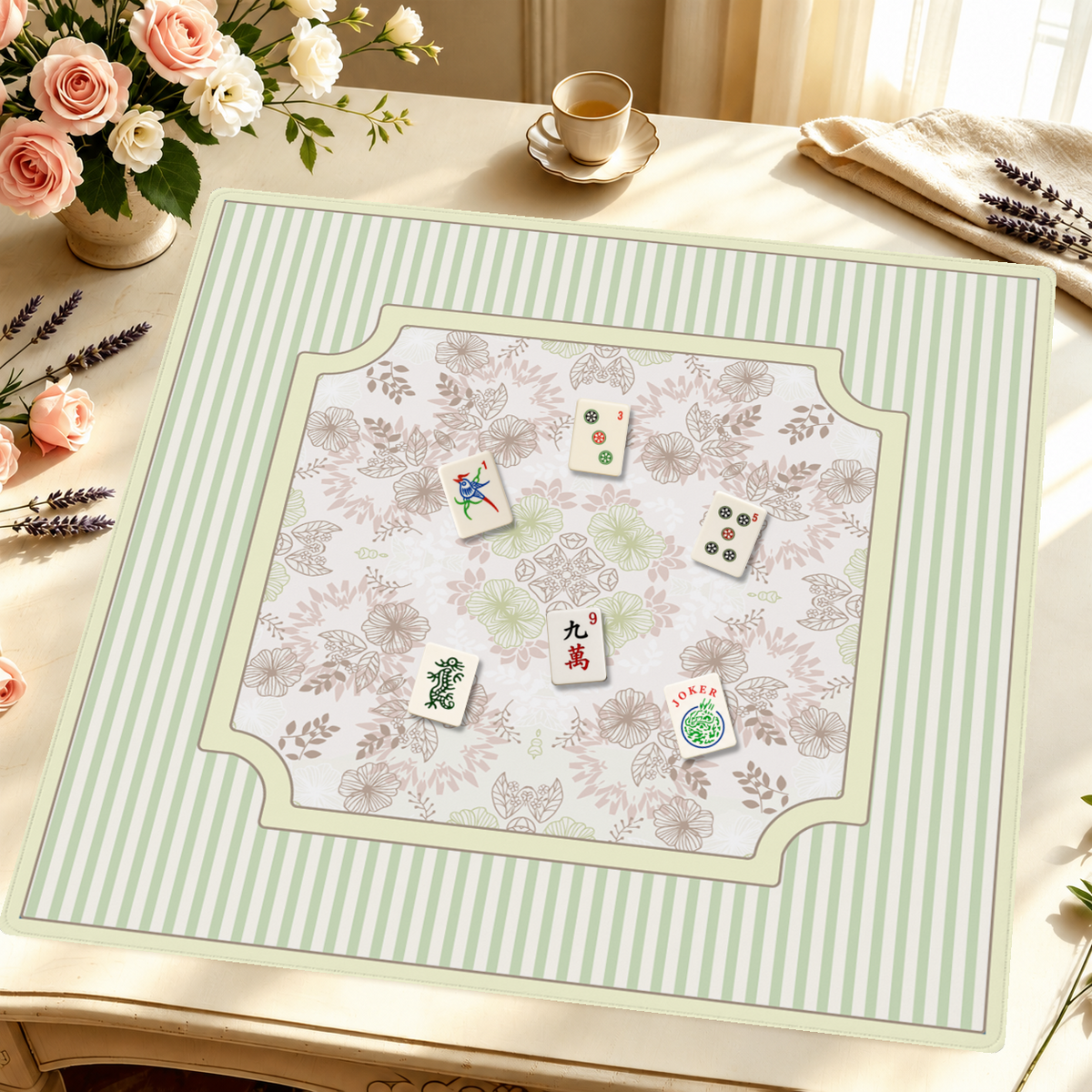 Mahjong by SI™ Sage Arabesque Mahjong Mat
