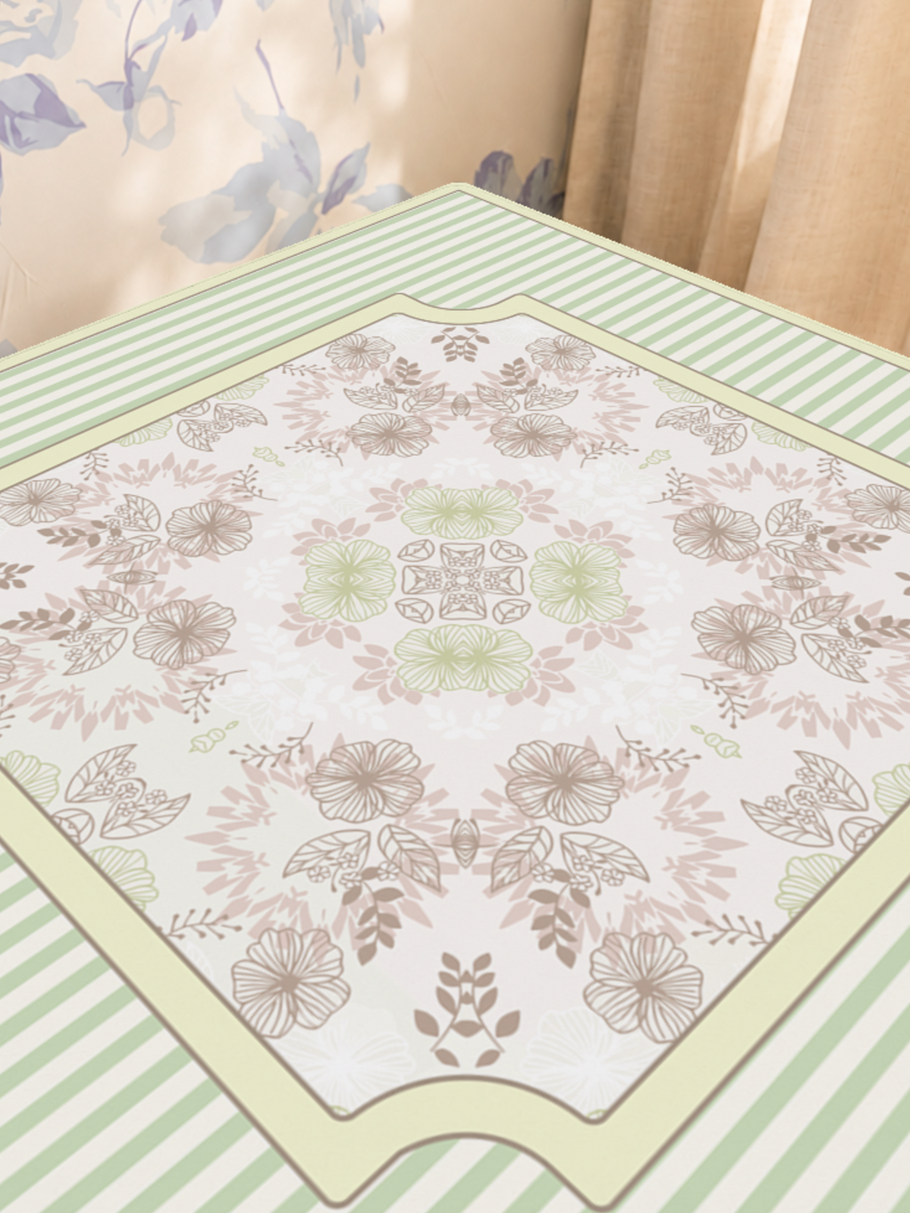 Mahjong by SI™ Sage Arabesque Mahjong Mat