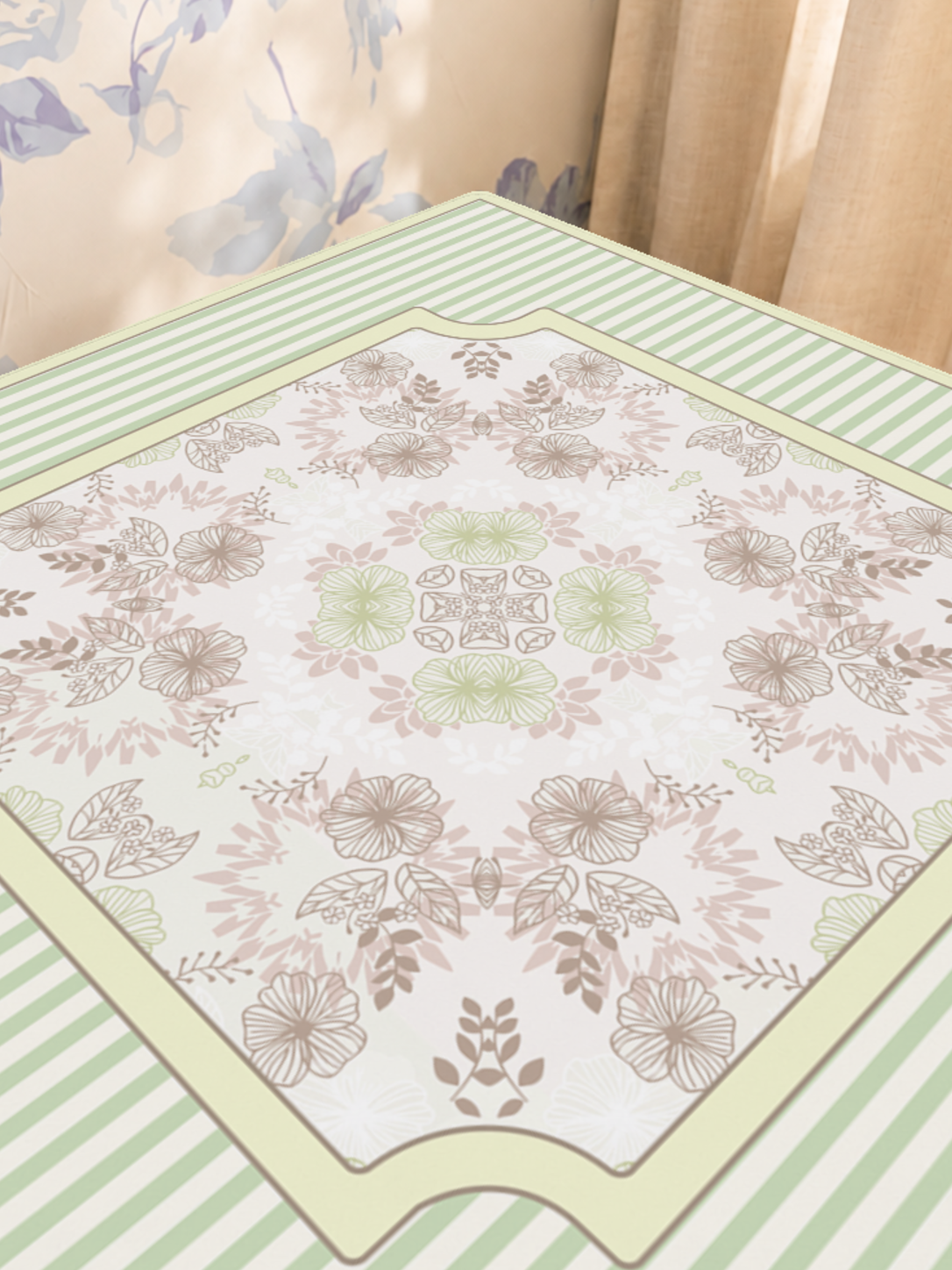 Mahjong by SI™ Sage Arabesque Mahjong Mat