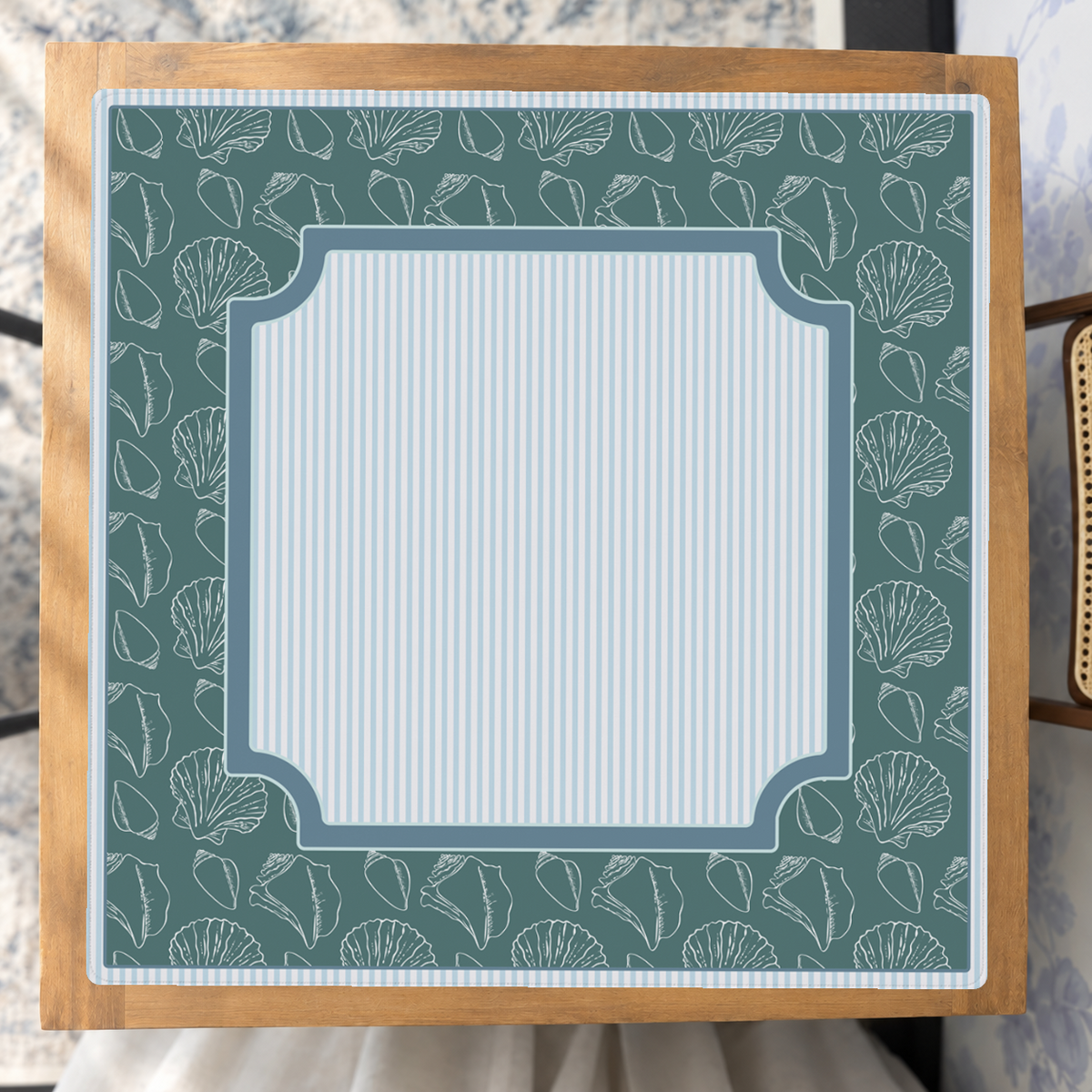 Mahjong by SI™ Shoreline Stripe Mahjong Mat