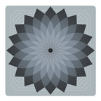 Mahjong by SI™ Eternal Mandala | Grey Mahjong Mat
