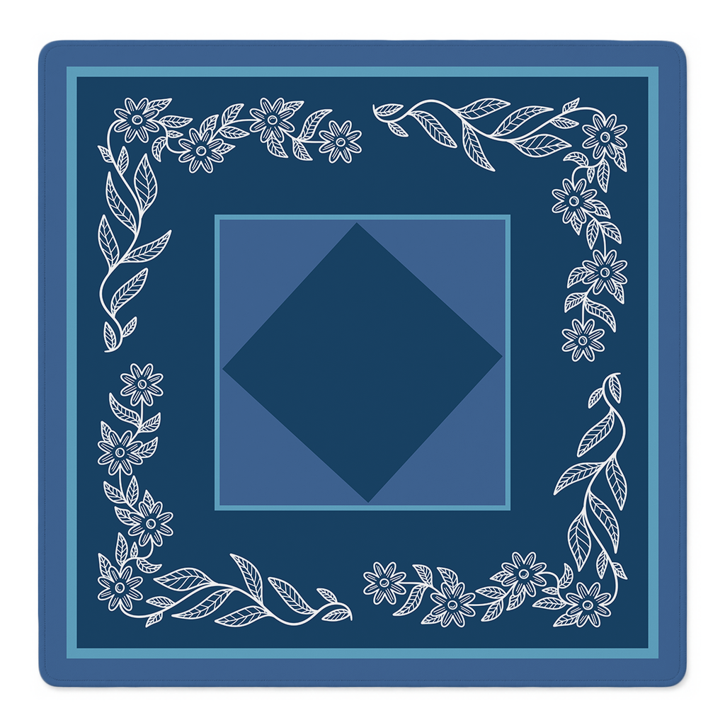 Stem Situation Blue mahjong mat by Mahjong by SI