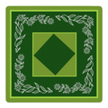 Stem Situation Green mahjong mat by Mahjong by SI