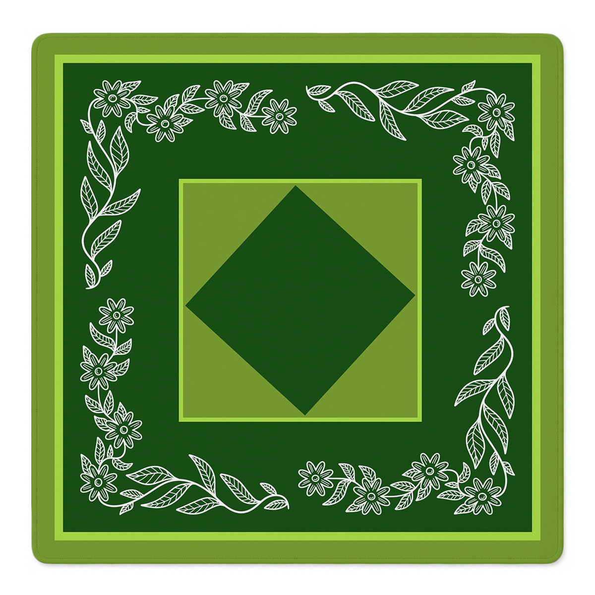 Stem Situation Green mahjong mat by Mahjong by SI