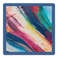 Stroke of Genius Blue Border mahjong mat by Mahjong by SI