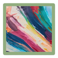 Stroke of Genius Green Border mahjong mat by Mahjong by SI
