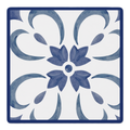 Swirl Next Door Blue mahjong mat by Mahjong by SI