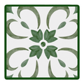 Swirl Next Door Green mahjong mat by Mahjong by SI