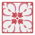 Swirl Next Door Red mahjong mat by Mahjong by SI