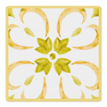 Swirl Next Door Yellow mahjong mat by Mahjong by SI