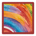 Swirl Power Red Border mahjong mat by Mahjong by SI