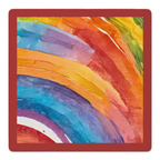Swirl Power Red Border mahjong mat by Mahjong by SI