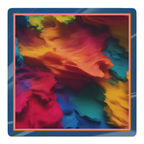 Textured Taste Blue Border mahjong mat by Mahjong by SI