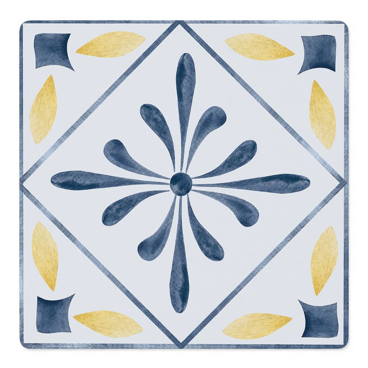 Tile Me More Blue mahjong mat by Mahjong by SI
