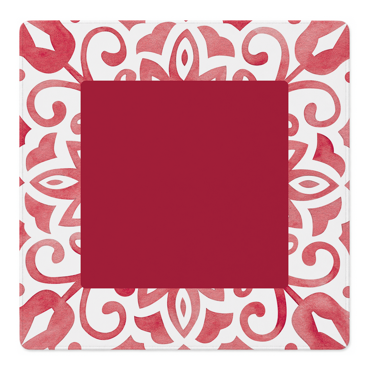 Twist And Tile Red mahjong mat by Mahjong by SI