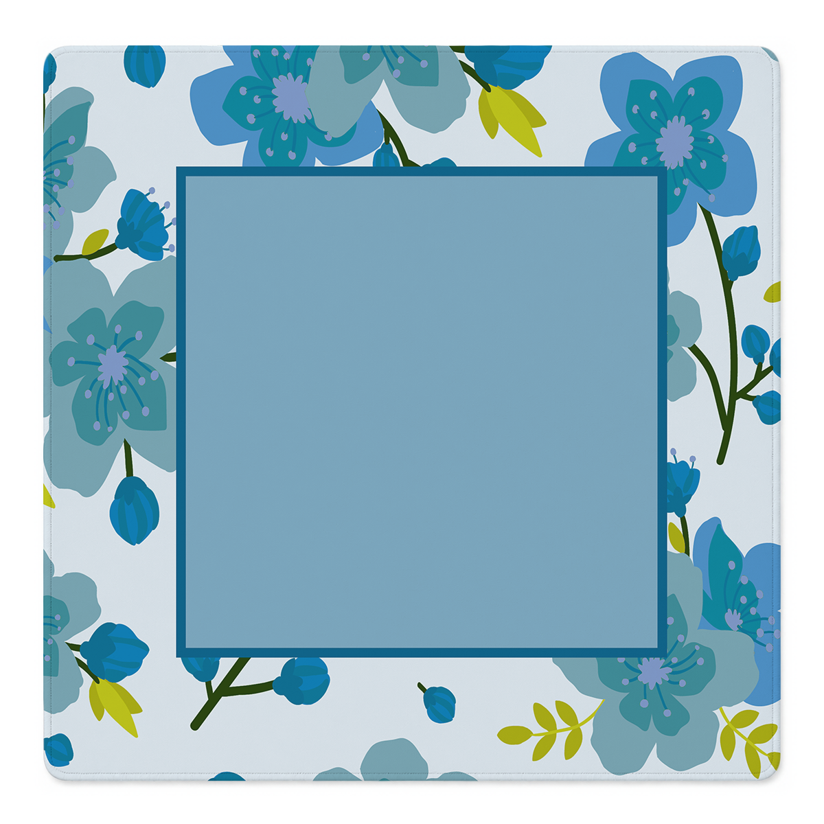 Vine Time Blue mahjong mat by Mahjong by SI