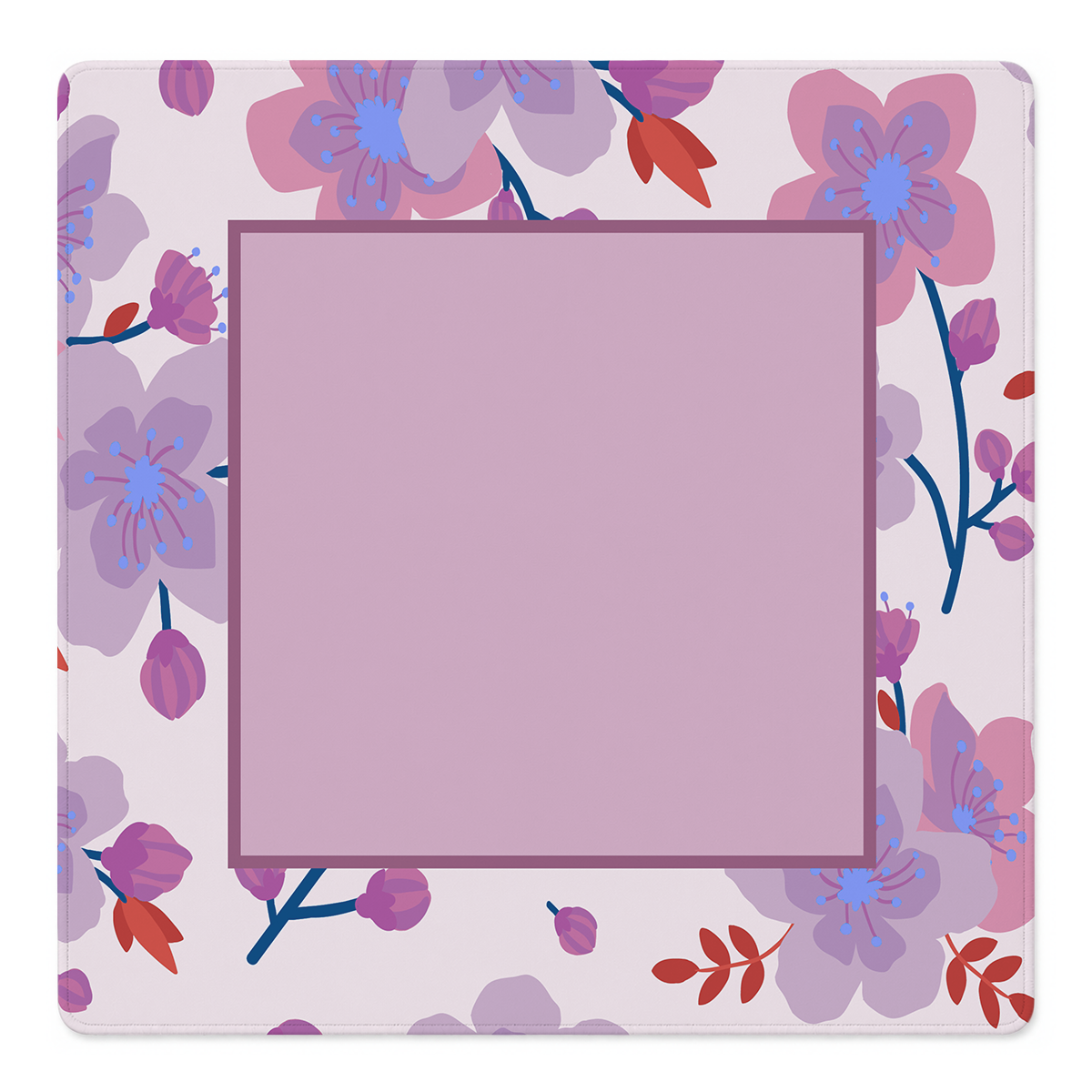 Vine Time Red mahjong mat by Mahjong by SI