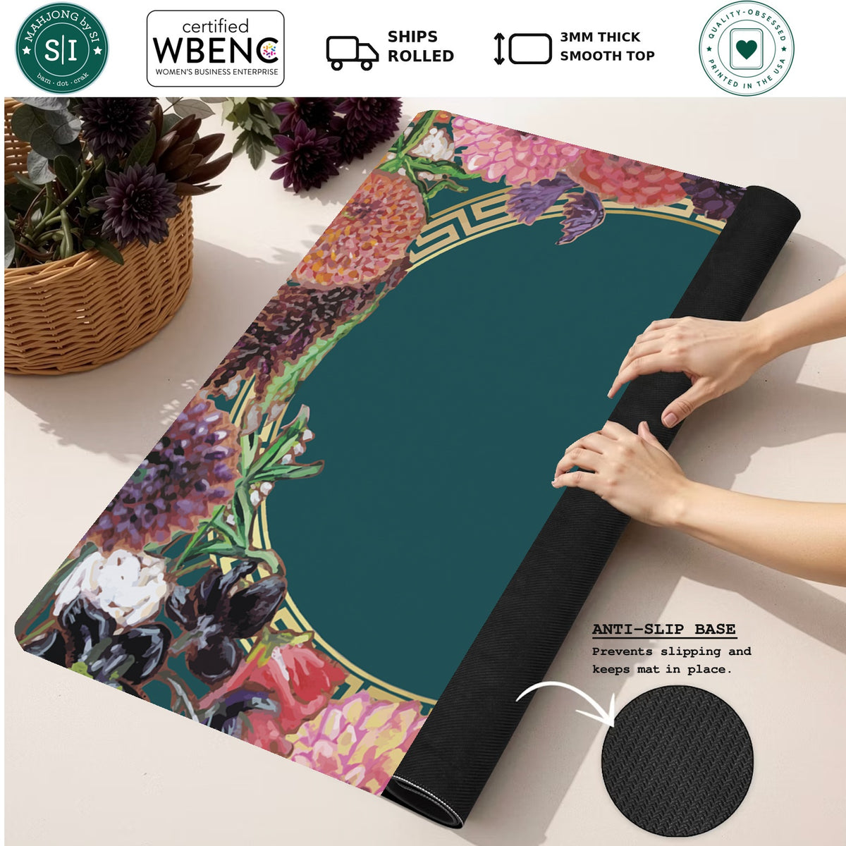 Majestic Blooms — Rolled Mat Feature Image [rolled-feature-square]
