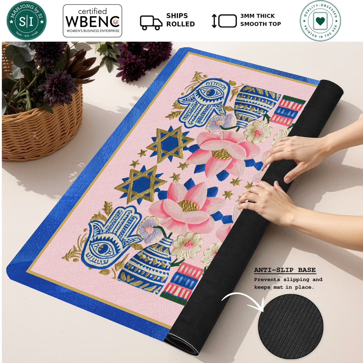 Mazel & Mahj — Rolled Mat Feature Image [rolled-feature-square]