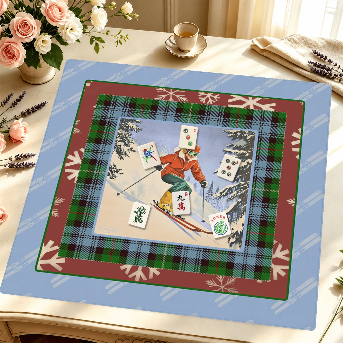 Meet Me at the Chalet — Styled Tile Table [styled-tile-table-square]