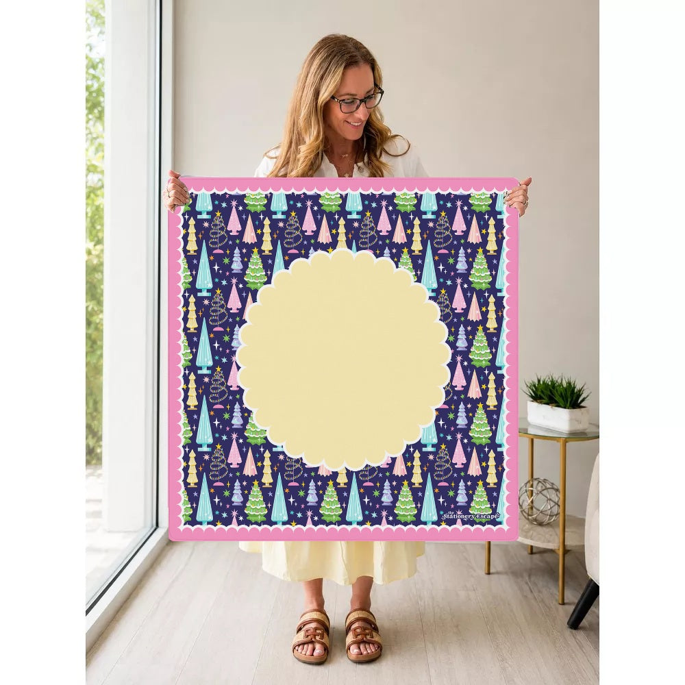 Merry & Bright Mahjong Mat — Held Mat Portrait [held-mat-portrait-square]