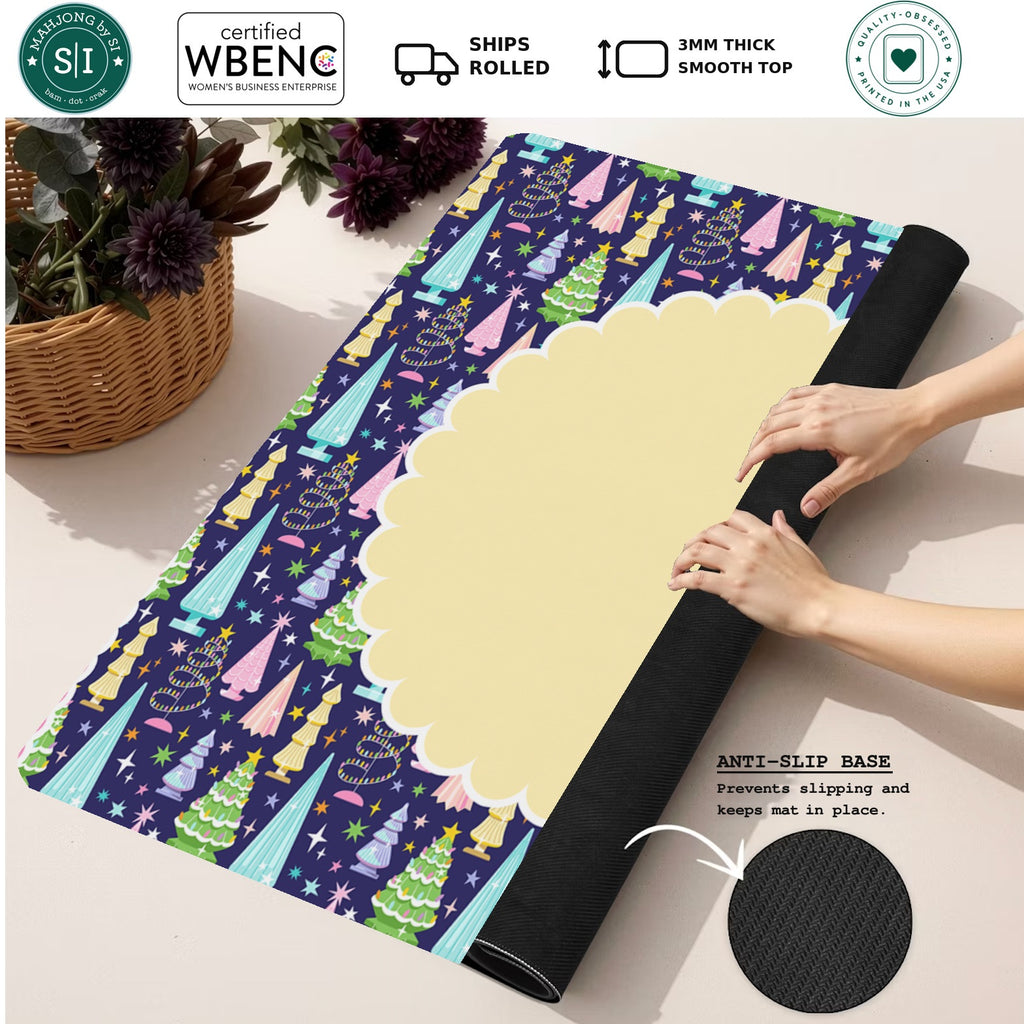 Merry & Bright Mahjong Mat — Rolled Mat Feature Image [rolled-feature-square]