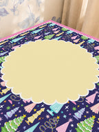 Merry & Bright Mahjong Mat — Sunlit Close-up [sunlit-closeup-square]