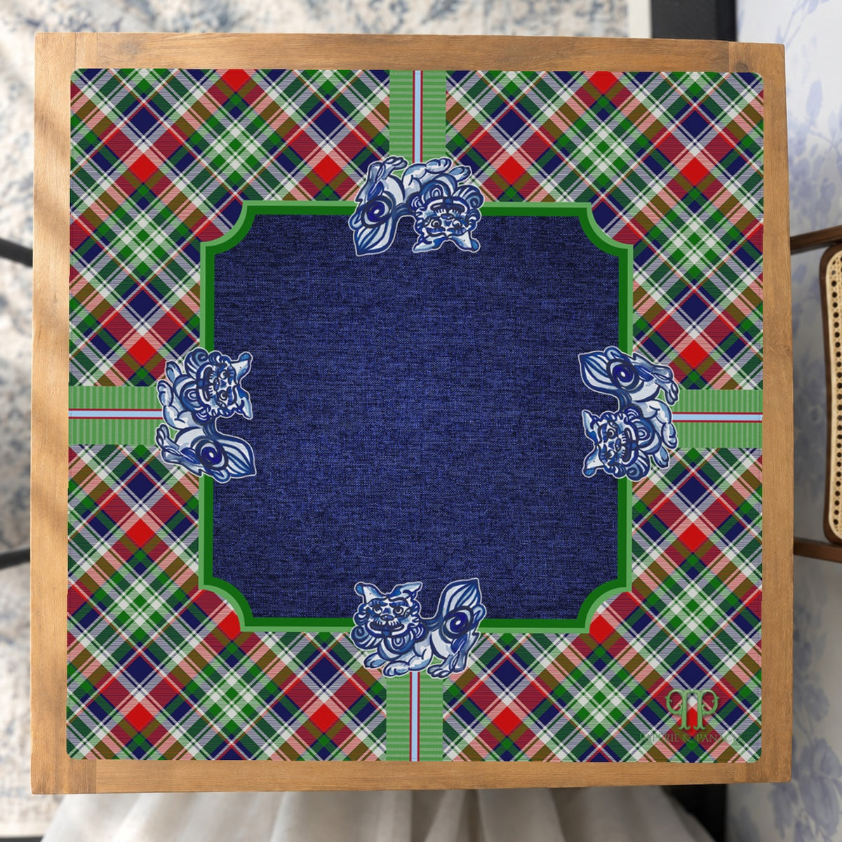 Merry Dragons Mahjong Mat — Studio Overhead [studio-overhead-square]