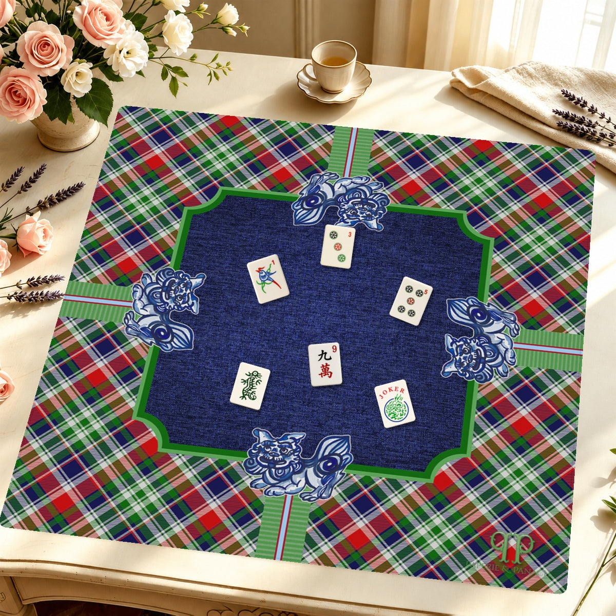 Merry Dragons Mahjong Mat — Styled Tile Table [styled-tile-table-square]