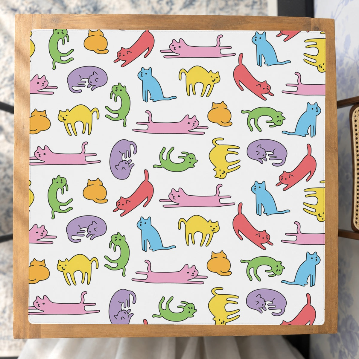 Mahjong by SI™ Nine Lives Mahjong Mat — Studio Overhead [studio-overhead-square]