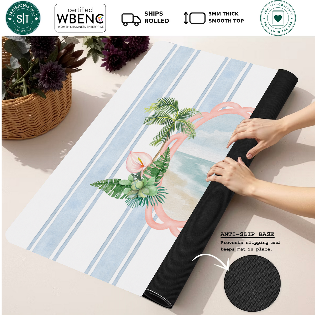 Mahjong by SI™ Tile and Seek Paradise Mahjong Mat