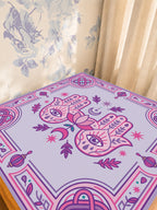 Mahjong by SI™ Palm Read My Tiles Mahjong Mat — Sunlit Detail [studio-detail-square]